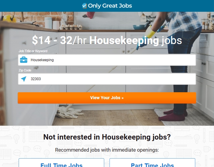 Apply for housekeeping jobs in USA